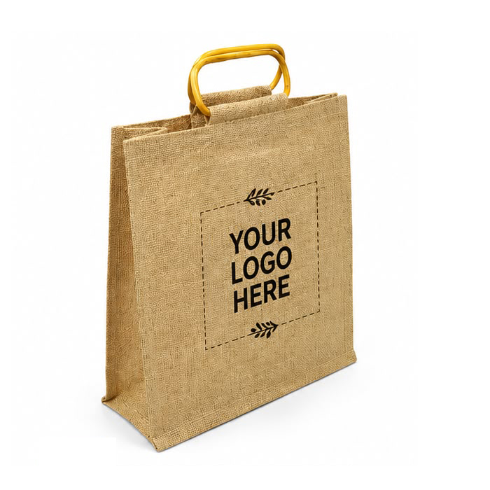 Premium Laminated Jute with Bamboo Handles